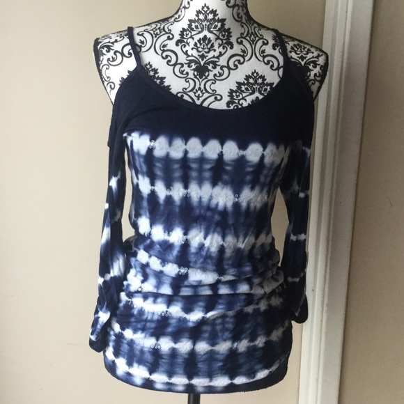 INC NWOT cold shoulder top - Picture 1 of 8